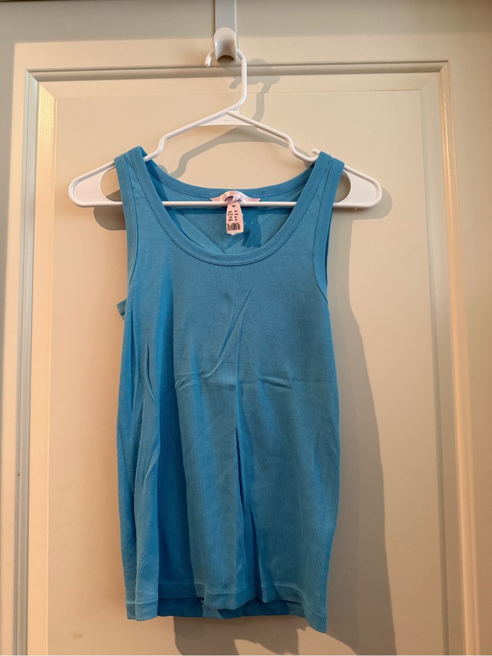 90s Victoria's Secret Sky Blue Ribbed Tank